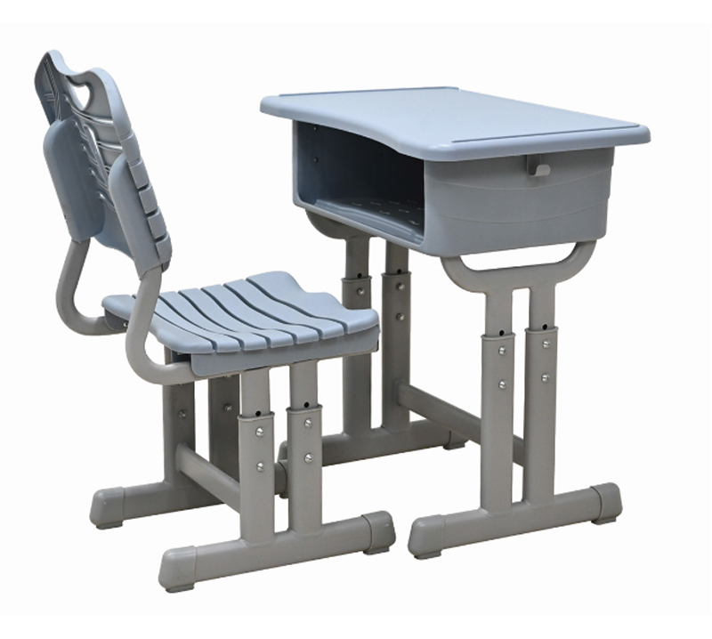 注塑双柱升降课桌椅