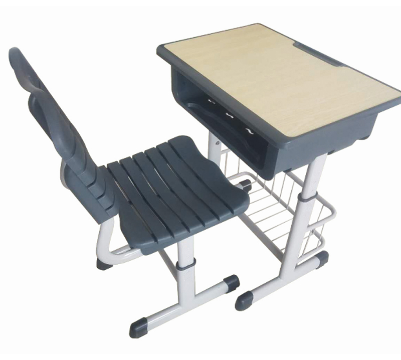 塑封边升降课桌椅