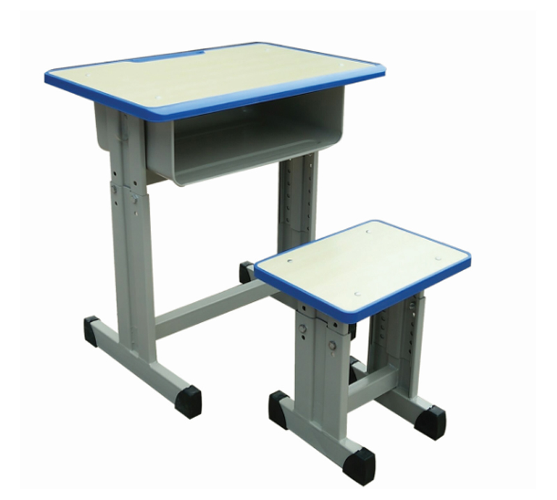 塑封边升降课桌凳